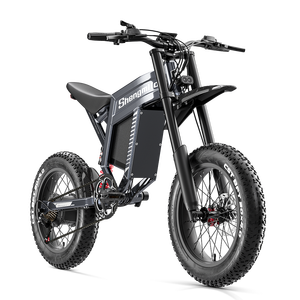 20 Inch Fat Tire <b>Electric</b> Bike 1500W 60V 35AH Lithium Battery Carbon Steel 67kmph Speed 7 Speed LCD Display Double Snow Bike - Product Image 1