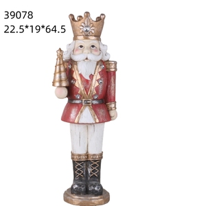 Wholesale Resin Nutcracker Soldier Figurine - Christmas <strong>King</strong> Nutcracker Ornament <strong>Xmas</strong> Tabletop Gift - Product Image 5