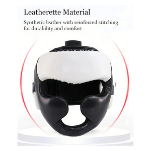 อุปกรณ์ป้องกันศีรษะสำหรับฝึกซ้อมมวยแบบ OEM สำหรับผู้ใหญ่  ผ้าตาข่ายป้องกันอย่างดี สวมใส่สบาย เหมาะสำหรับนักมวย MMA - Product Image 3
