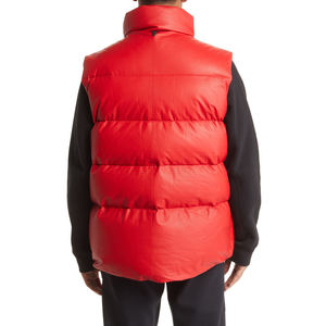 Venta al por mayor de los hombres de estilo Casual largo de invierno cálido transpirable Puffer Chaleco de calidad de nailon/poliéster cierre de cremallera ropa exterior - Product Image 2