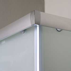 Mampara de Ducha Genoa 80x120 de Vidrio Satinado con Puertas Corredizas - Product Image 5