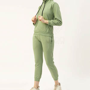 Conjuntos Deportivos Casuales de Invierno para Mujer, Personalizados, de 2 Piezas, Largos, 100% Algodón, Venta de Fábrica - Product Image 2