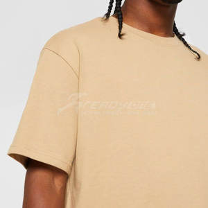 230G T-shirt ample à épaules tombantes en coton de haute qualité avec coupe courte pour hommes - Product Image 5