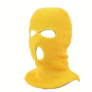Custom Men's Winter Balaclava <b>Ski</b> <b>Mask</b> Customizable Cotton Wool Plain 3 Holes for Sports Daily Use Customizable Embroidery <b>mask</b> - Product Image 3