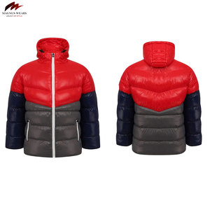 OEM Customizable Breathable <b>Mandarin</b> <b>Collar</b> Men's Winter Puffer <b>Jacket</b> Solid Canvas Street Wear Fashionable Outdoor Design Sale - Product Image 3