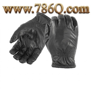 LEATHER <b>GLOVES</b> Anti Cut Riding Racing Motorbike Cut Proof Tactical Palm Safety <b>Gloves</b> - Product Image 1