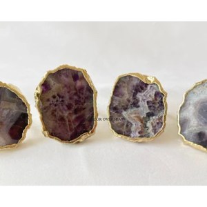 Anneaux de serviette de luxe en fil métallique plaqué or de haute qualité, uniques et élégants, pour la décoration de table à la maison et à l'hôtel - Product Image 5