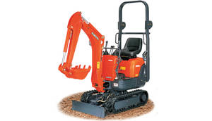 Mini-excavatrice puissante avec un moment de charge élevé, capacité de la benne de 0,12 m³, poids de 1000 kg, garantie de 2 ans, livraison gratuite - Product Image 2