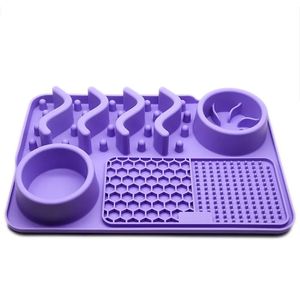 <b>Silicone</b> licking <b>mat</b> for pets slow feeder pad promotes calm behavior reduces stress aids digestion safe durable non slip - Product Image 5