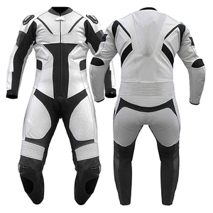 Traje de moto personalizado verano fresco moto montar traje de carreras para los hombres traje de carreras de motor chaqueta de moto de cuero genuino - Product Image 1