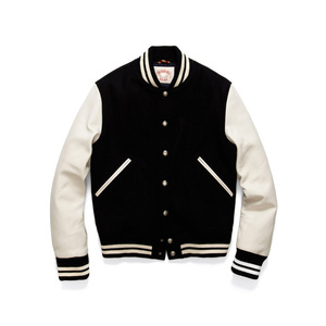 Veste de baseball personnalisée pour hommes avec col montant Varsity en cuir Street Wear Logo Patches Personnalisable Letterman Varsity Jacket - Product Image 1