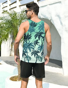 Débardeur d'été pour hommes doux et confortable avec une respirabilité supérieure motif tissé tricoté grande taille pour un usage quotidien - Product Image 2