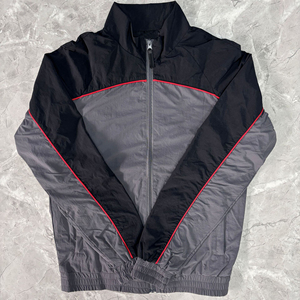 Ensemble survêtement coupe-vent personnalisé pour homme, short et veste, ensemble jogging deux pièces, survêtement zippé en polyester - Product Image 2