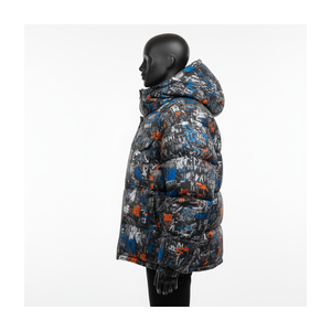 Outdoor Puffer Jacket 380 GSM Polyester Fabric Warm Quilted Winter <b>Coat</b> Multi Color Printed Custom Logo Puffer Jacket for man - Product Image 3