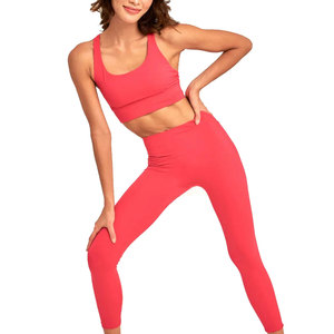 Conjunto de Yoga para Mujer de la Mejor Calidad, Hecho a Medida, con Logotipo Frontal, Transpirable, de Secado Rápido, Spandex/Poliéster Resistente, Conjunto de 2 Piezas - Product Image 6