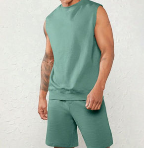 Conjuntos de camisetas para hombre, ropa de calle de verano, conjunto corto personalizado para hombre, camiseta y pantalones cortos de alta calidad, conjuntos de talla grande para hombre - Product Image 1