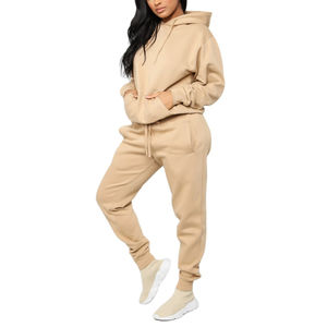 Ensemble de survêtement pour femmes, manches longues, col à capuche, sport, décontracté, confortable, à porter au quotidien, élégant - Product Image 6