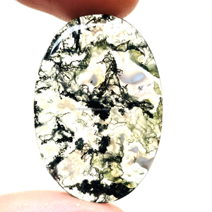 AAA Grade Natural <b>Moss</b> <b>Agate</b> Gemstone High Quality <b>Moss</b> <b>Agate</b> Calibrated Sizes Loose Gemstones for Jewellery Making - Product Image 1