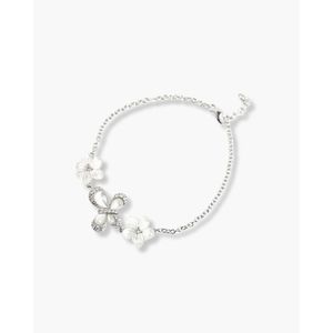 Pulsera con Dijes Finos de Mariposas y Flores Pequeñas - Product Image 1