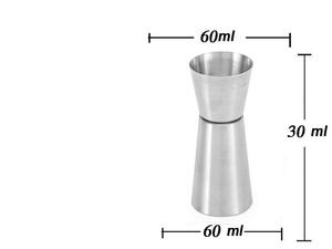 <b>Top</b> Selling Stainless Steel Food Grade Peg Measure and Bottle Stopper (<b>Silver</b>) -Sets of 2 - Product Image 2