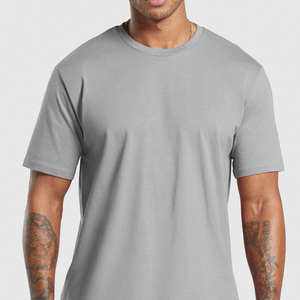 Camiseta de verano para hombre de alta calidad 100% algodón suave transpirable manga corta cuello redondo ajuste relajado Casual ligero ropa lisa - Product Image 2