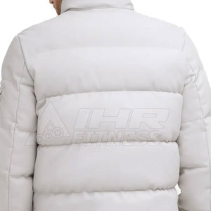 Chaqueta de burbuja de invierno ligera ajustada para hombre, de alta calidad, con cremallera completa y capucha, transpirable, tejido de nailon/poliéster, calle - Product Image 3