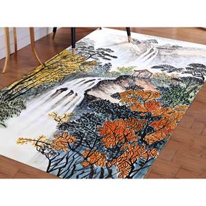 Tapis Paysage Cascade : Vue Automnale 3D, Tapis Antidérapant, Tapis Doux Non Tissé - Product Image 4