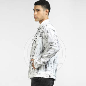 Chaqueta vaquera para hombre de peso pesado con tela duradera y sensación resistente Chaqueta vaquera de Estilo Vintage para hombre - Product Image 3