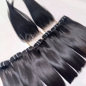 Bundles de couleur naturelle droite d'os SDD et ensemble de fermeture Extensions de cheveux Vietnames - Product Image 3