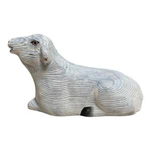 YEEYAYA in ottone intagliato a mano pecore e agnello figurine Art déco Design decorazione per la casa in legno statua di animali da fattoria per la decorazione della camera - Product Image 3