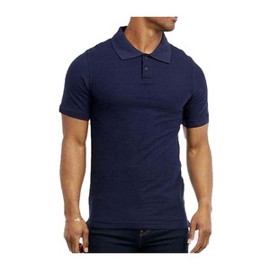 เสื้อโปโลผู้ชายผ้าฝ้ายสีพื้นพิมพ์ลายแบบกำหนดเอง - Product Image 4