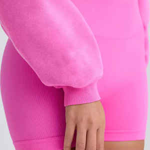 Conjuntos de pantalones cortos y Sudadera corta informal de verano para mujer, elegantes y cómodos para correr y usar de forma activa, talla libre - Product Image 5