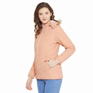 <b>Winter</b> New Arrival Women's Puffer Jacket with Cotton Filling Customized Logo & Design Breathable & Windproof for Wholesale - Product Image 3