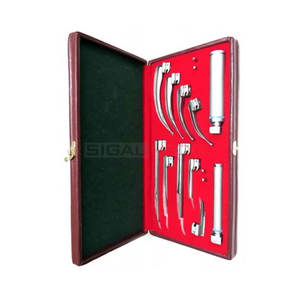 ENT ชุดผ่าตัดวินิจฉัย10ใบมีด2ด้ามและหลอดไฟสแตนเลสชุดเครื่องมือสำหรับผ่าตัดกล่องเสียงแหล่งจ่ายไฟด้วยมือ - Product Image 4