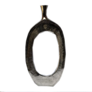 Elegante diseño escandinavo Florero de metal de aluminio Último interior con clase Maceta única y elegante diseño moderno - Product Image 5