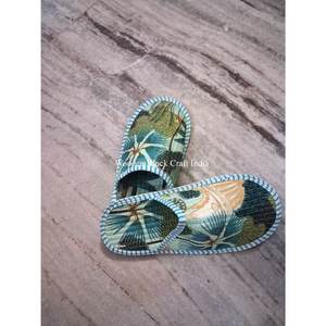 Unisex Cotton Quilted <b>Slipper</b> Hand Block Printed Design Colorful Non-<b>Slippers</b> Summer Hotel Beach Wear for <b>Home</b> Unisex Quilted - Product Image 3