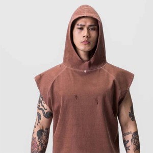 Débardeur à capuche pour hommes haute performance-Idéal pour la musculation, l'entraînement et les vêtements de sport dans la salle de sport - Product Image 5
