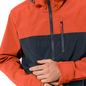 แจ็กเก็ตกันลมมีฮู้ดของผู้ชายไซส์ใหญ่พิเศษสำหรับใช้กลางแจ้งฤดูหนาว - Product Image 5