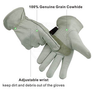 Guantes de conductor de cuero liso duraderos 100% con función de pantalla táctil Guantes de trabajo para deportes de invierno en stock - Product Image 2