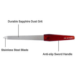 ชุดตะไบเล็บสเตนเลสสตีลพรีเมี่ยม6ชิ้นปลายแหลมปลายแหลมปลายแหลมด้ามจับกันลื่นพับสองชั้นดูแลเล็บธรรมชาติที่บ้าน - Product Image 3