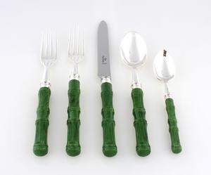 Juego de cubiertos rústicos de acero inoxidable con pulido de espejo, cubiertos de Metal duraderos para cocina de granja, comedor al aire libre, mango de madera - Product Image 1