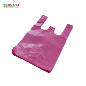 Vente en gros de sacs en plastique pour t-shirt PEHD LDPE imprimé avec logo personnalisé sac de shopping bon marché fabriqué au Vietnam - Product Image 5
