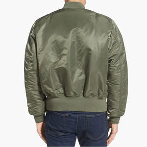Veste de baseball en satin pour hommes, veste de baseball en satin de soie personnalisée pour l'hiver 2025 - Product Image 5