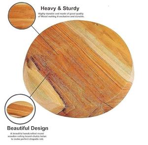 Ensemble de rouleaux en bois fabriqués à la main pour rouler la pâte pour cuire la pizza Roti Puri à la maison - Product Image 2