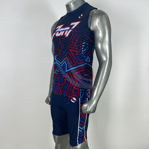 Camiseta de Compresión sin Mangas con Capucha 7v7 y Pantalones Cortos, Uniforme de Compresión Sublimado para Fútbol 7v7, Uniforme 7v7 de Alta Calidad - Product Image 2