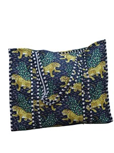 Bolsa de Mano Acolchada de Algodón con Estampado Artesanal para Mujer, Elegante Bolsa de Compras con Asas Largas - Product Image 1