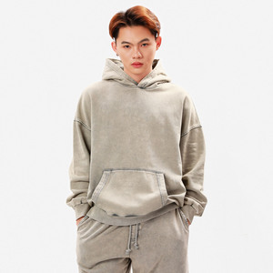 เสื้อฮู้ดซักกรดสำหรับผู้ชายเสื้อฮู้ดแบบสวมหัวสำหรับฤดูหนาวโลโก้ส่วนตัว2024ใหม่ - Product Image 6
