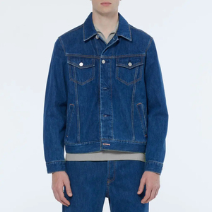 Veste en jean pour homme, nouvelle collection, style décontracté, veste boutonnée d'automne, veste en jean oversize pour homme, vente chaude - Product Image 2