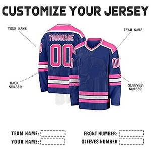 Concevez votre propre maillot de Hockey sur glace personnalisé de haute qualité 100% Polyester tissu respirant personnalisation Premium Made Pakistan équipes - Product Image 4