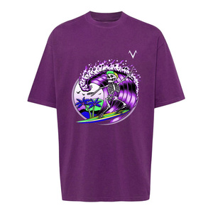 T-shirts conçus sur mesure Dtf impression par transfert de chaleur coton pur lourd bonne qualité T-shirts d'été fabriqués au Pakistan - Product Image 3